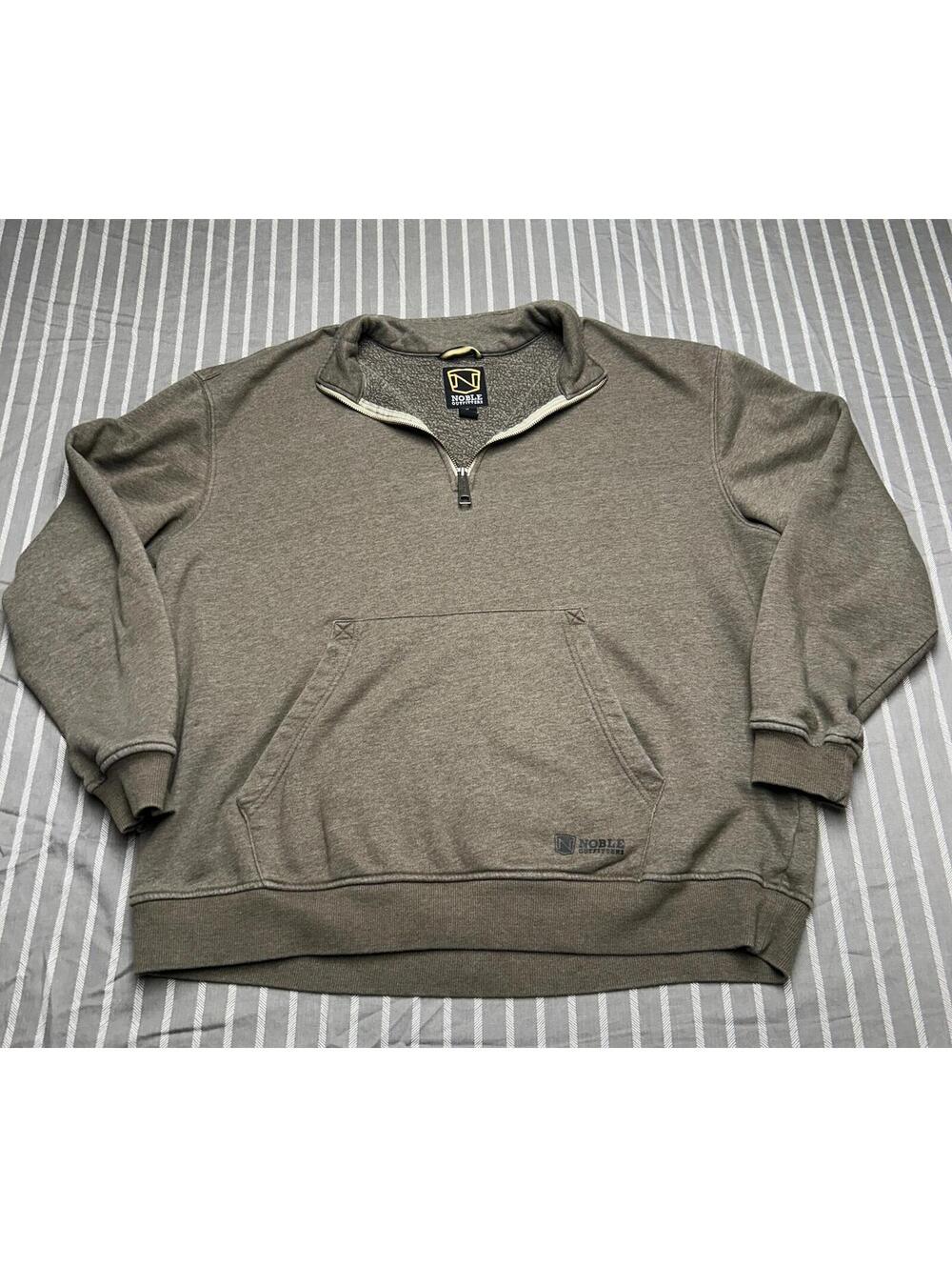 Noble Outfitters Mens  Long-Sleeve Quarter Zip Sweatshirt XL